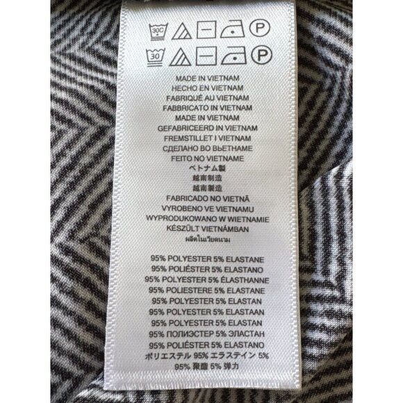 MICHAEL Michael Kors Herringbone-Print Matte-Jersey Dress, Women's Size L - Picture 11 of 12